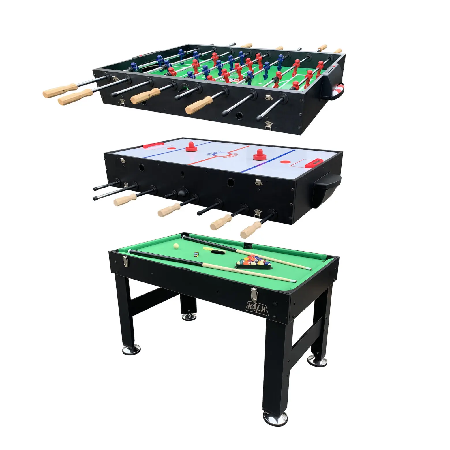 KICK Trilogy 55″ 3-in-1 Multi-Game Table