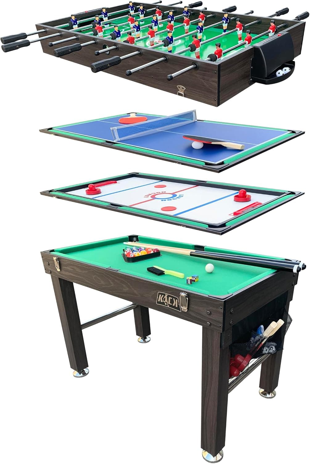 KICK Quad 48″ 4-in-1 Multi Game Table