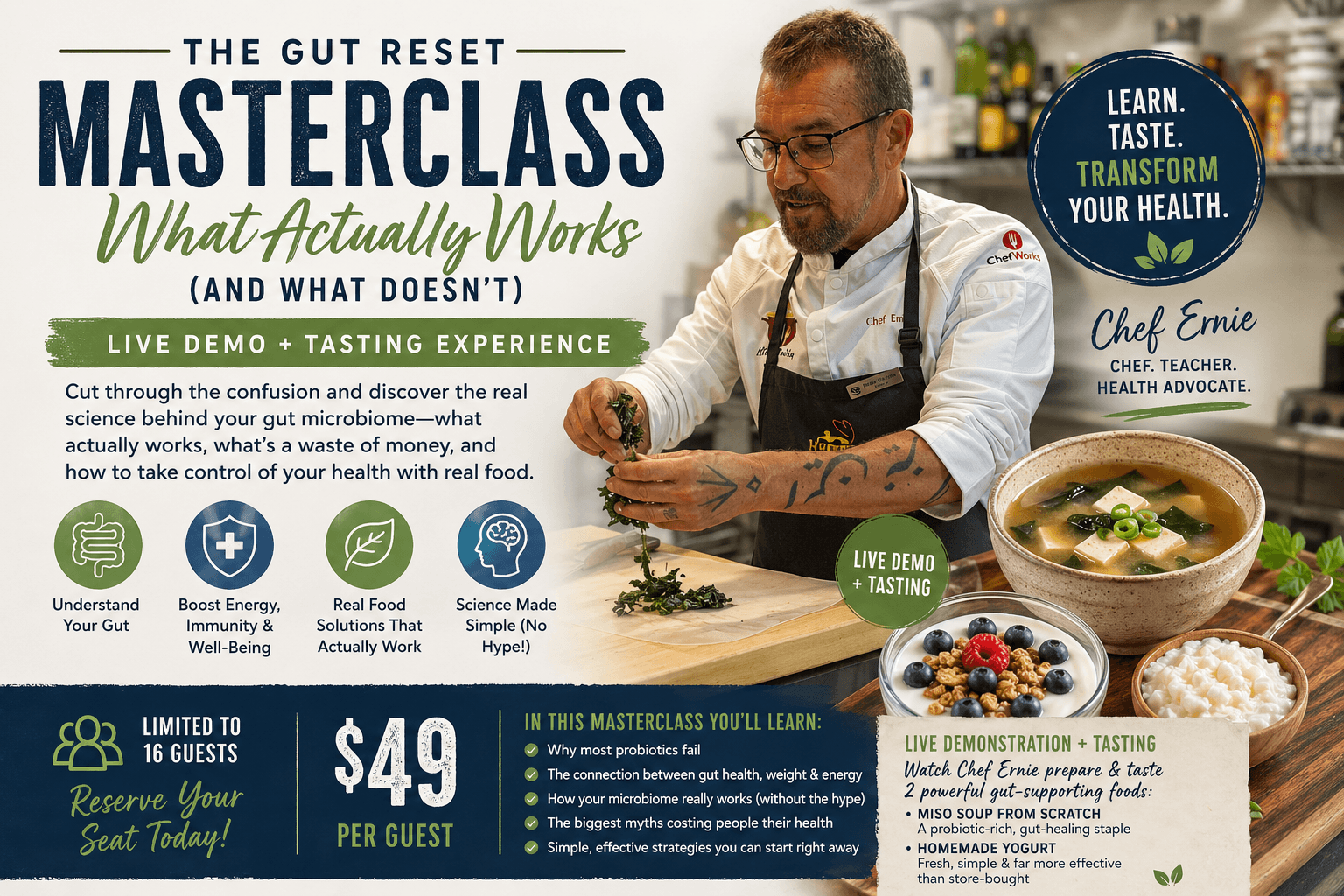 The Gut Reset Masterclass: What Actually Works (and What Doesn’t) Jan 13th 6:00PM