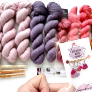 ✨ Pope Vergara + Julie Asselin Hand-Dyed Yarns: Intarsia & Beads Vest Kit (KNIT)