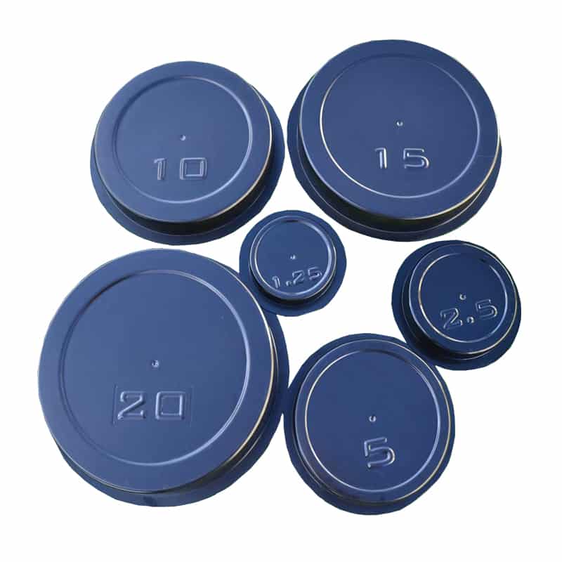 Reusable DIY Olympic Barbell Cement Weight Molds