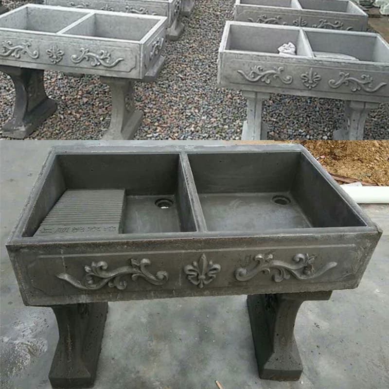 LCMOLDS Large Concrete Molds Double Sinks For Garden - thumbnail 2