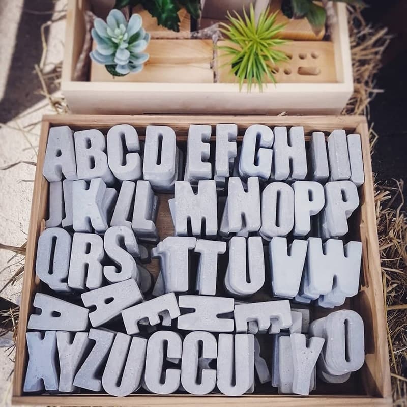 LCMOLDS Concrete Figure Alphabet Molds - thumbnail 2