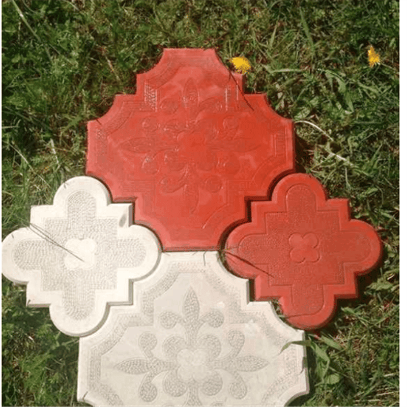 Garden Courtyard Patio Walkway Stepping Paver Molds Set
