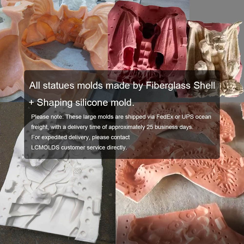 LCMOLDS 36″ Modern Minimalist Concrete Birdbath Molds Set - thumbnail 8