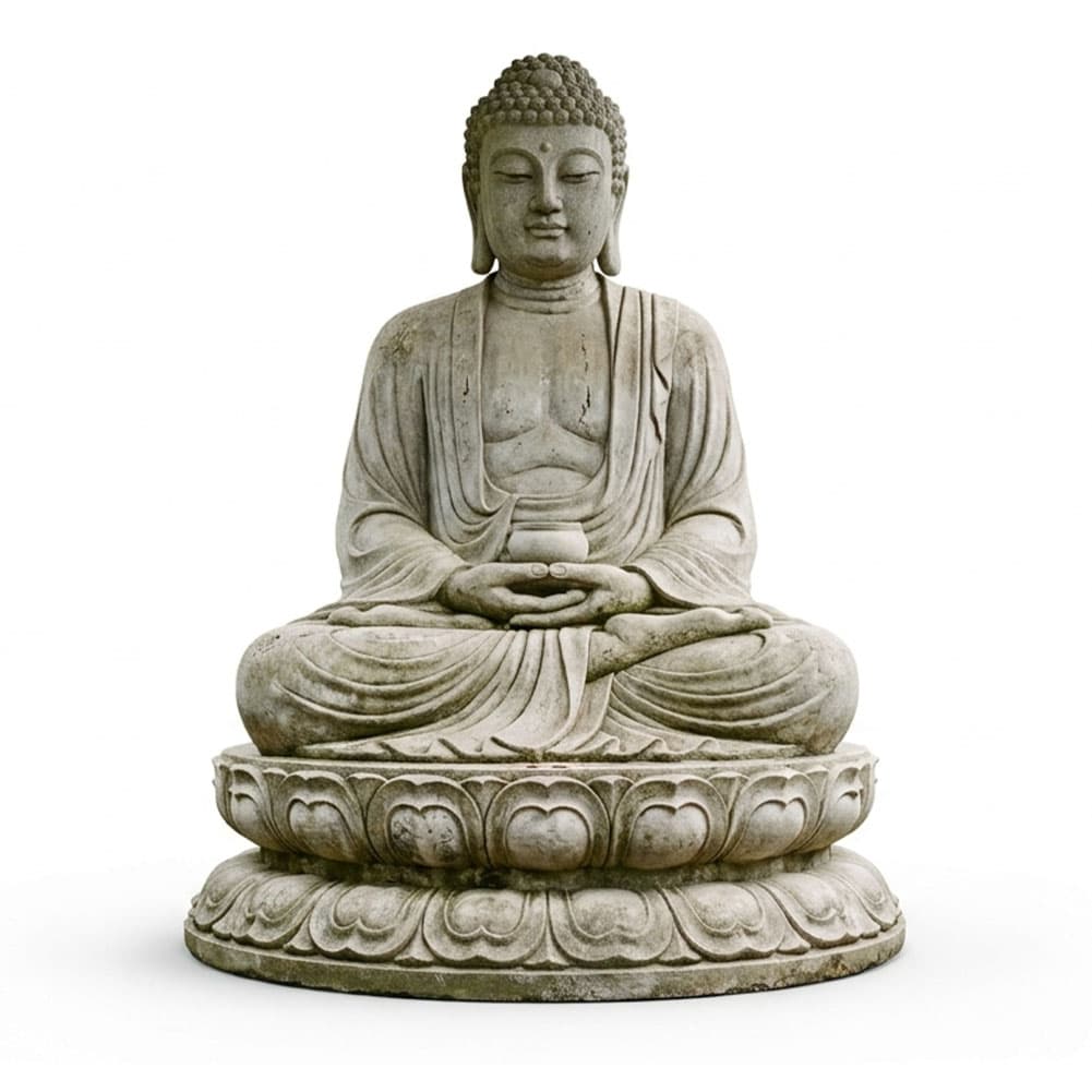 LCMOLDS 15″ Concrete Rulai Buddha Statue Molds for Zen Garden Decor