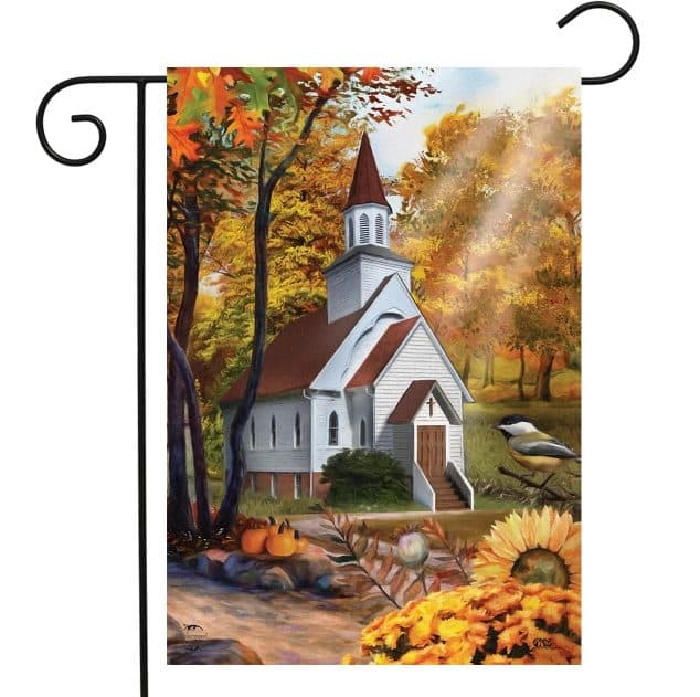 FLAG AUTUMN CHURCH