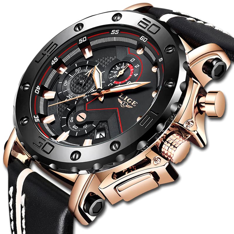 Belmont LIGE III – Big Dial Leather Watch