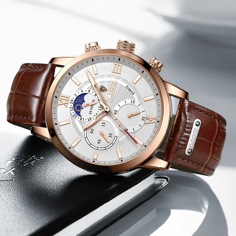 LIGE 8932 Moon Phase Sports Watch - thumbnail 2