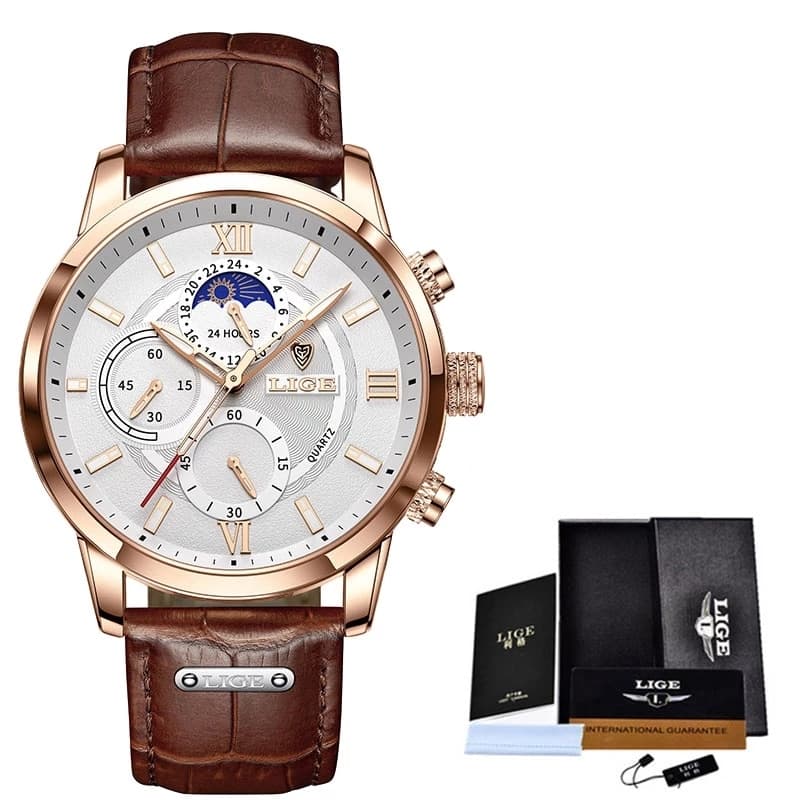 LIGE 8932 Moon Phase Sports Watch - thumbnail 6