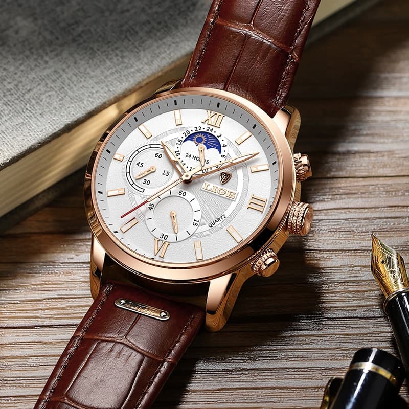 LIGE 8932 Moon Phase Sports Watch - thumbnail 3