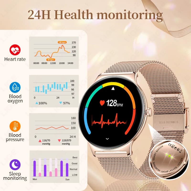 LIGE Moon v1.0 – 1.43″ AMOLED Full Touch Screen Smartwatch - thumbnail 4