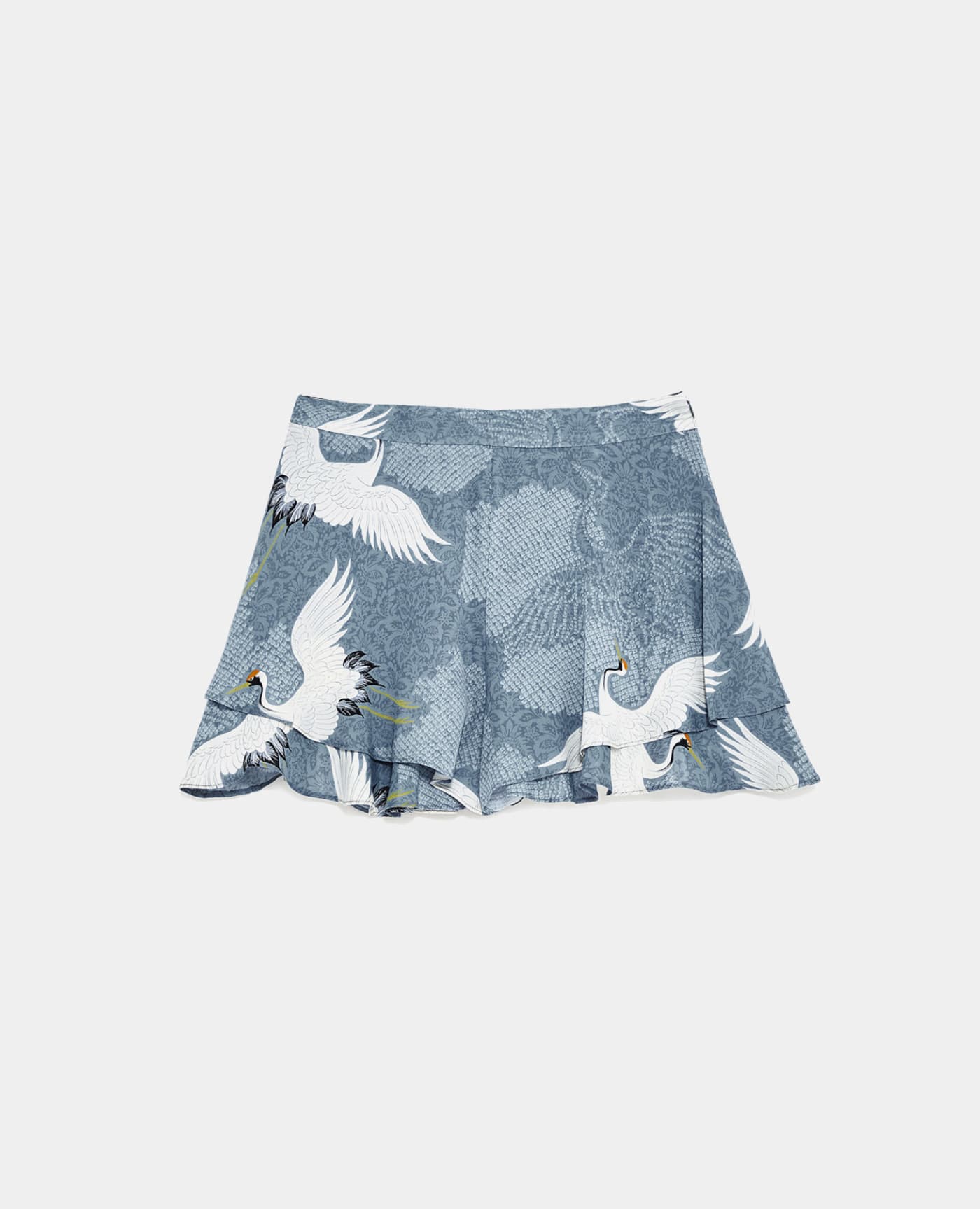 Newman Georgette Skirt in Blue