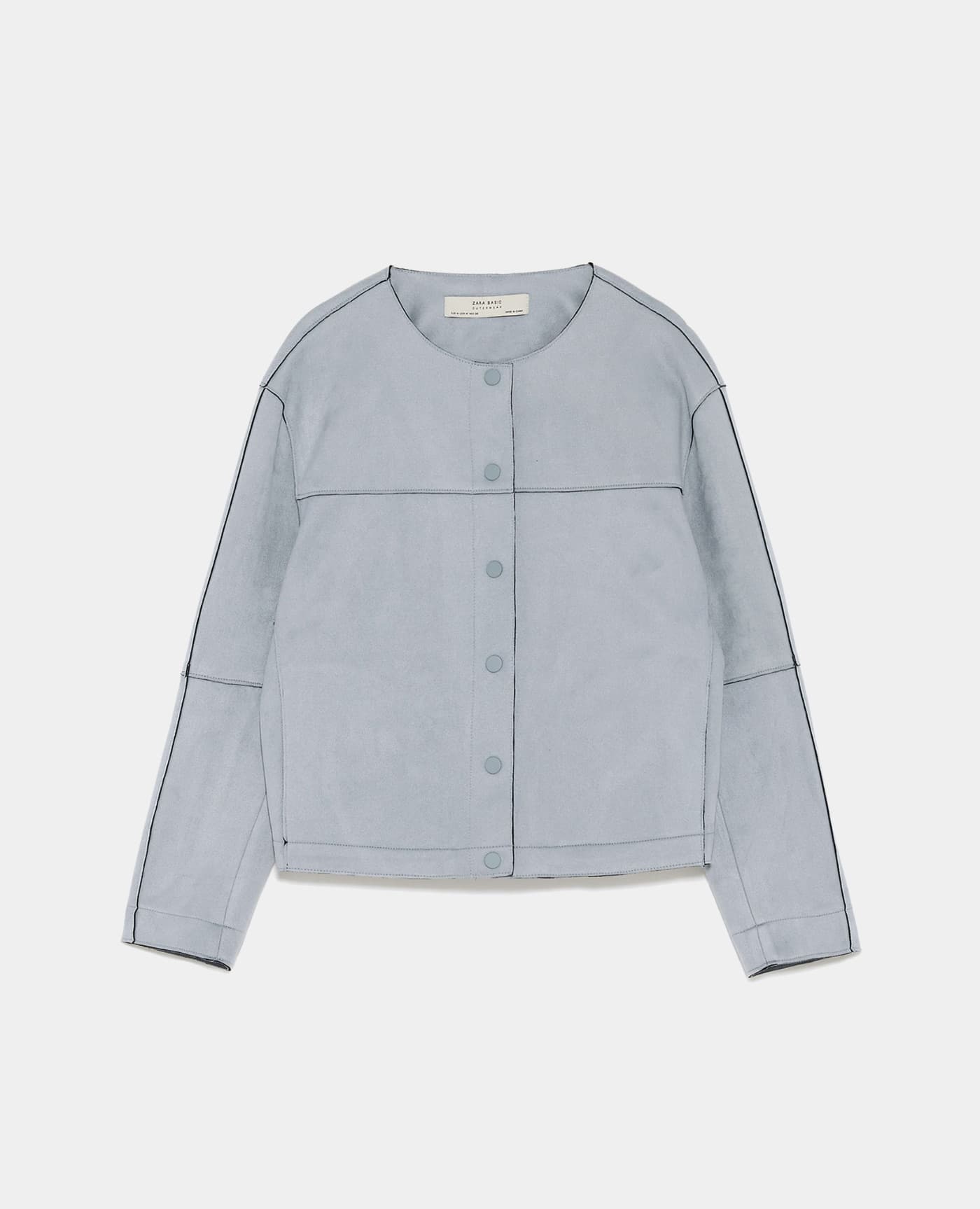 Parachute Poplin Top in Gray