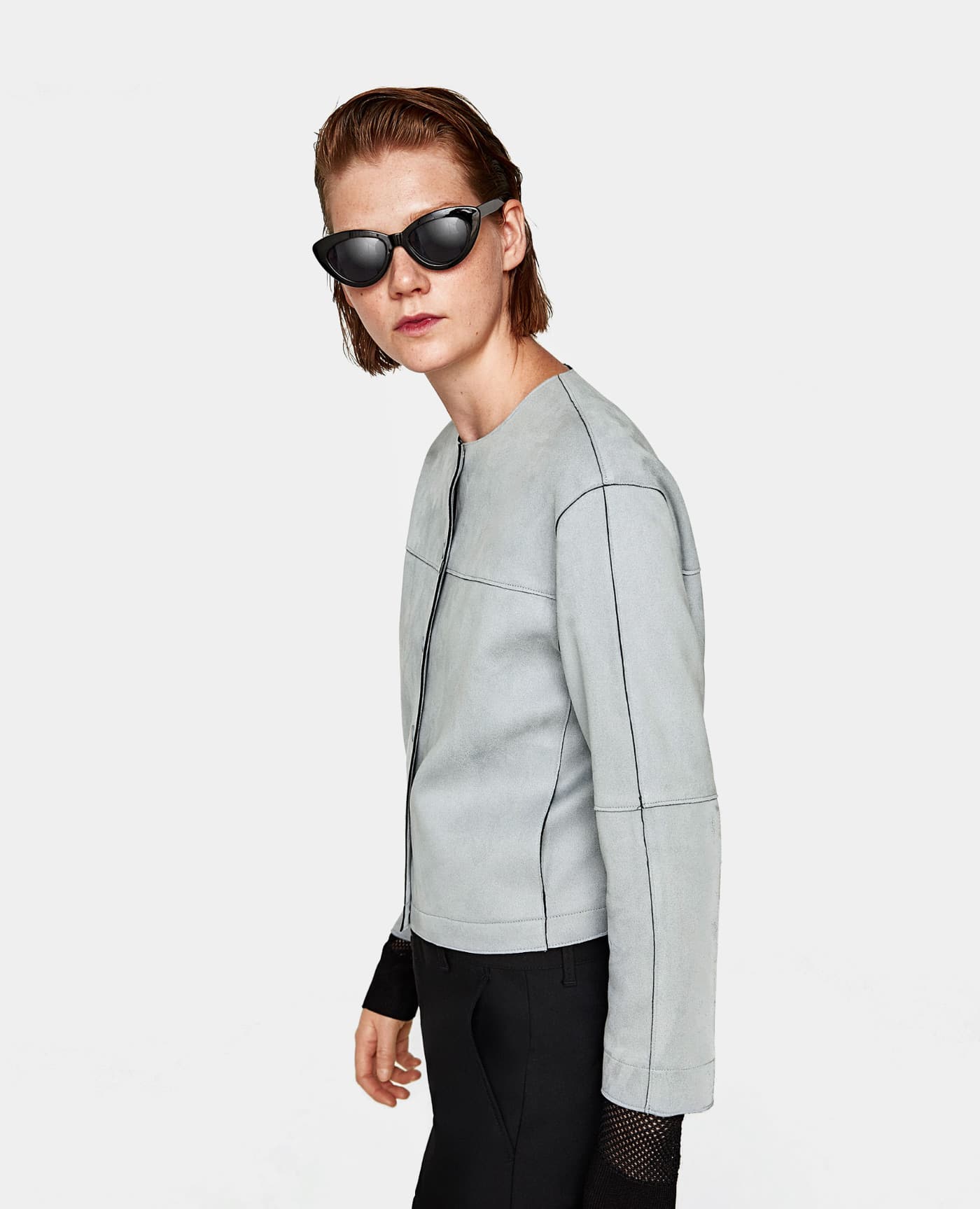 Parachute Poplin Top in Gray - thumbnail 2