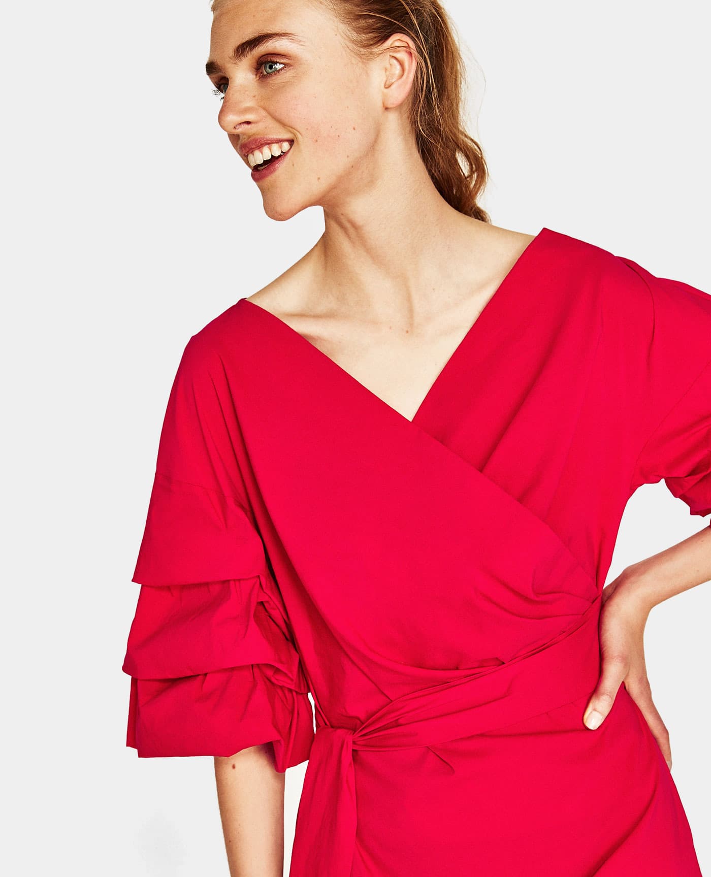 Column Dress in Magenta - thumbnail 3