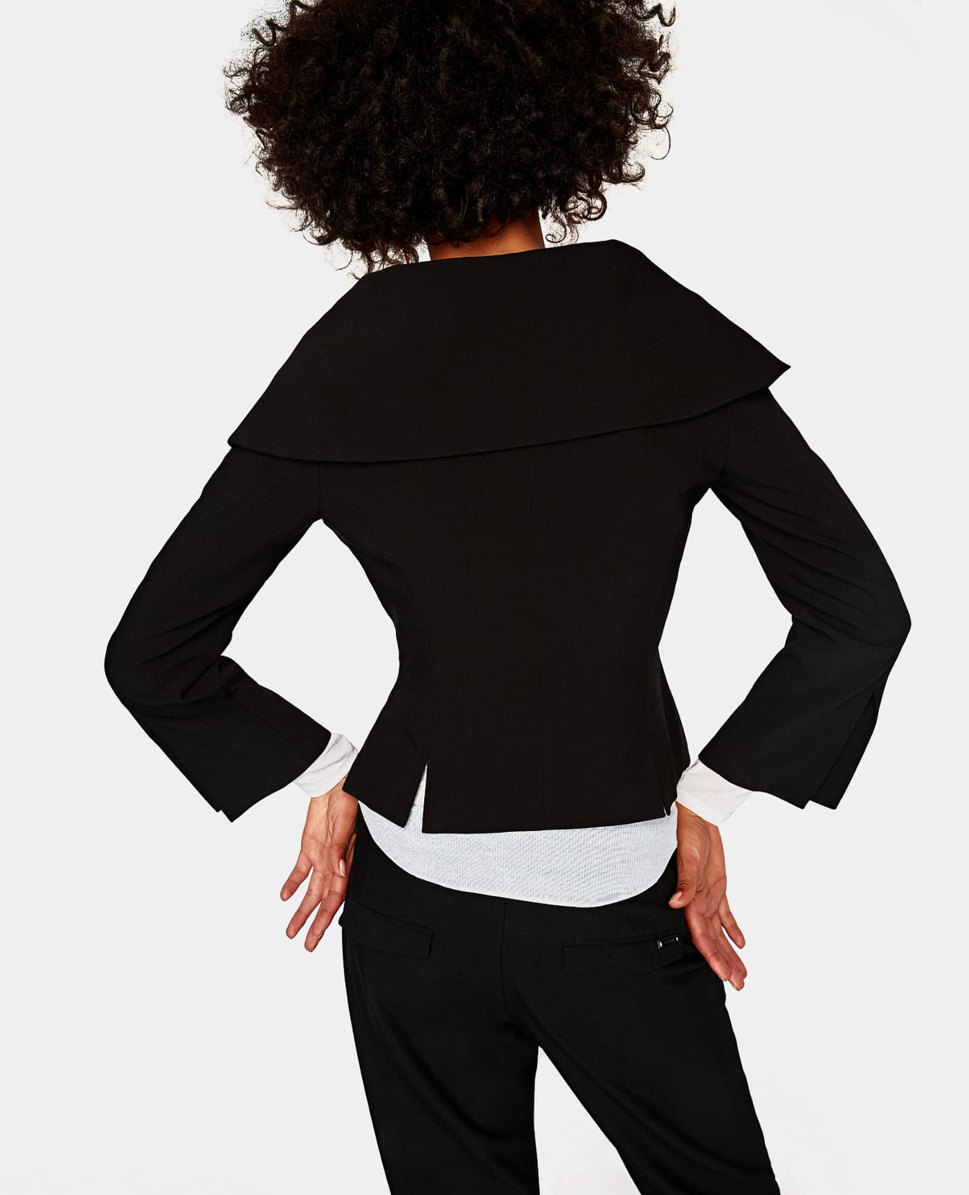 Slit Cuff Top in Slate - thumbnail 3