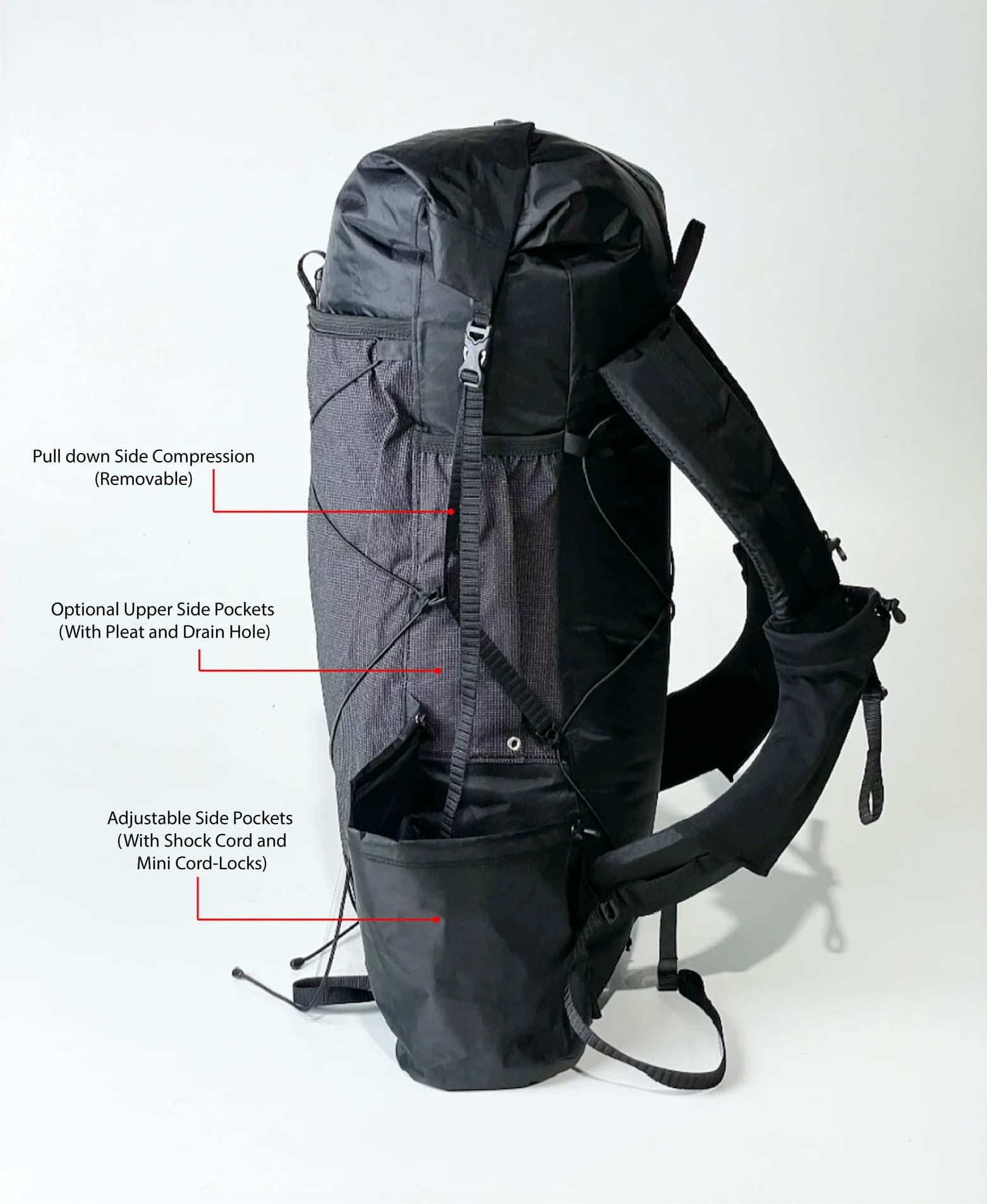 Dyneema 20L Curve Frameless Custom Ultralight Backpack - thumbnail 3