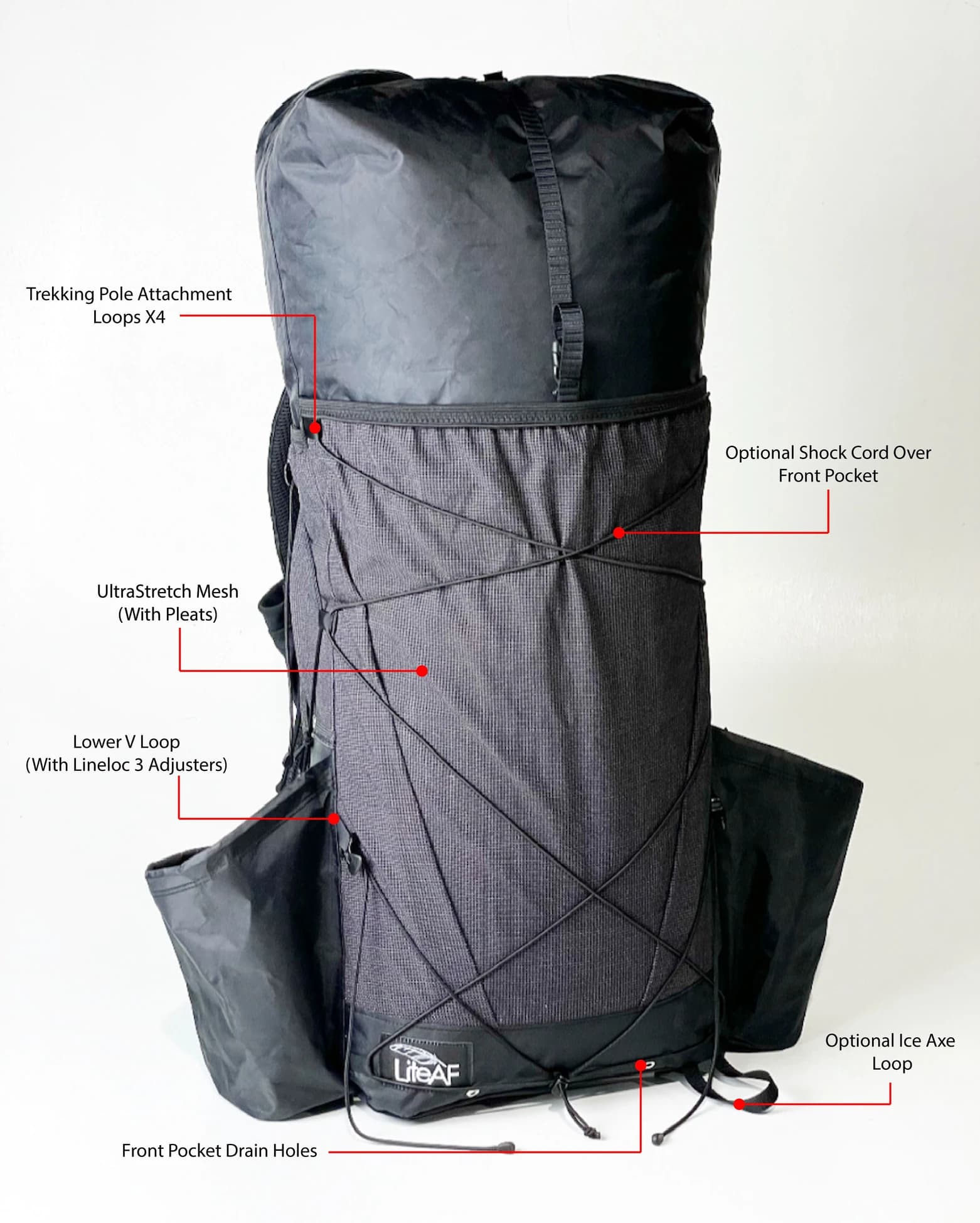 Dyneema 35L Curve Frameless Custom Ultralight Backpack - thumbnail 2