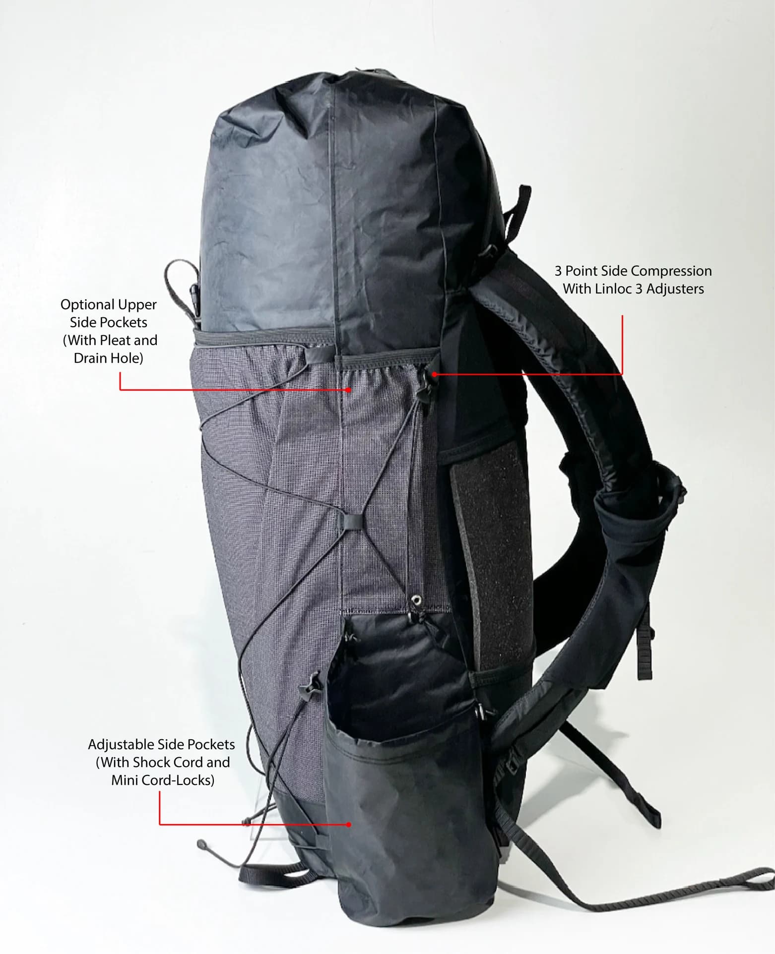 Dyneema 35L Curve Frameless Custom Ultralight Backpack - thumbnail 3