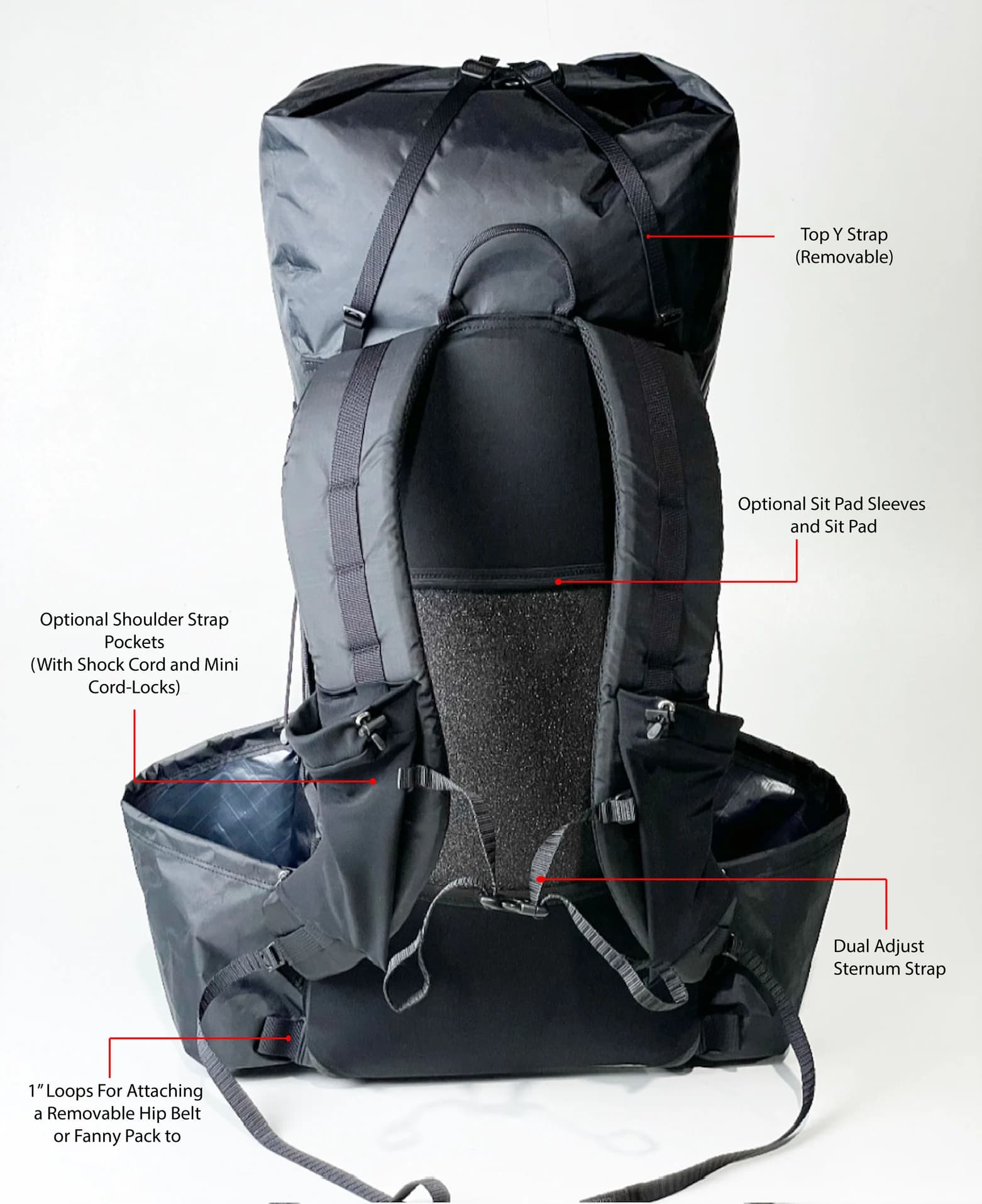 Dyneema 35L Curve Frameless Custom Ultralight Backpack - thumbnail 4