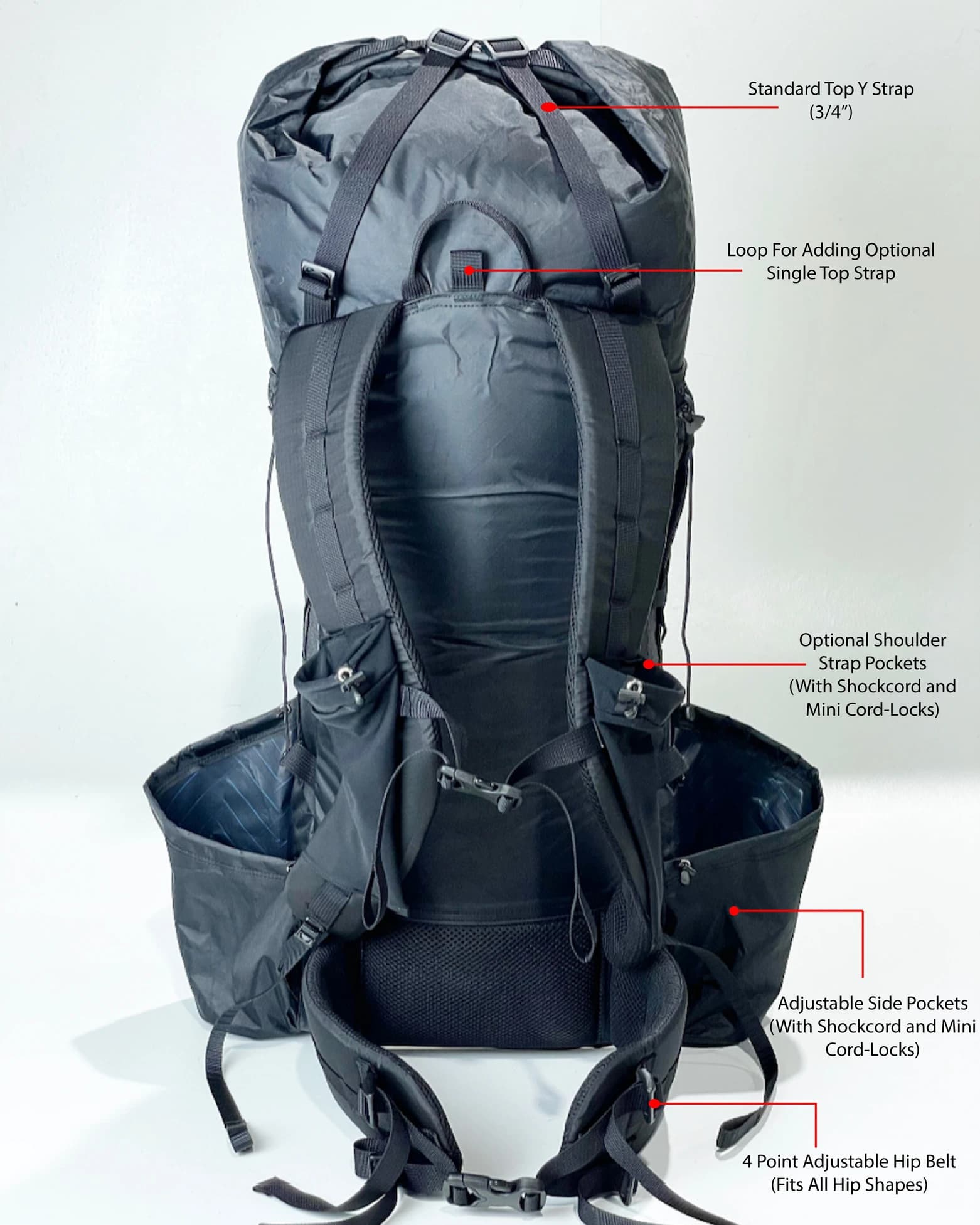 Dyneema 40L Curve Full Suspension Custom Backpack - thumbnail 5