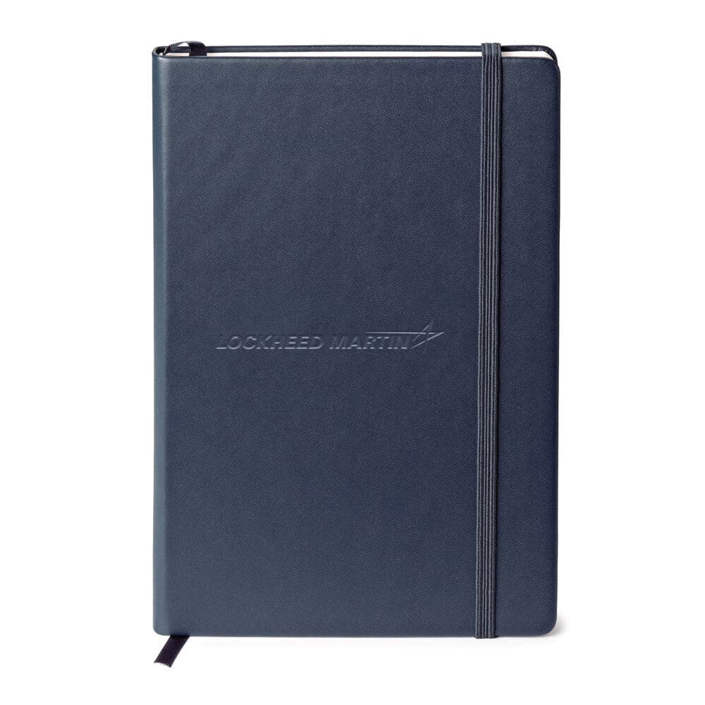 Navy Hard Cover Journal, 5.75″ x 8.375″ – LM Logo