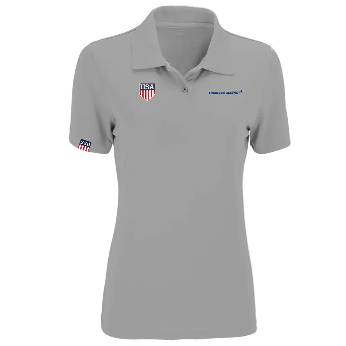 Women’s Vansport Omega Solid Mesh Tech Polo – America 250 - thumbnail 4