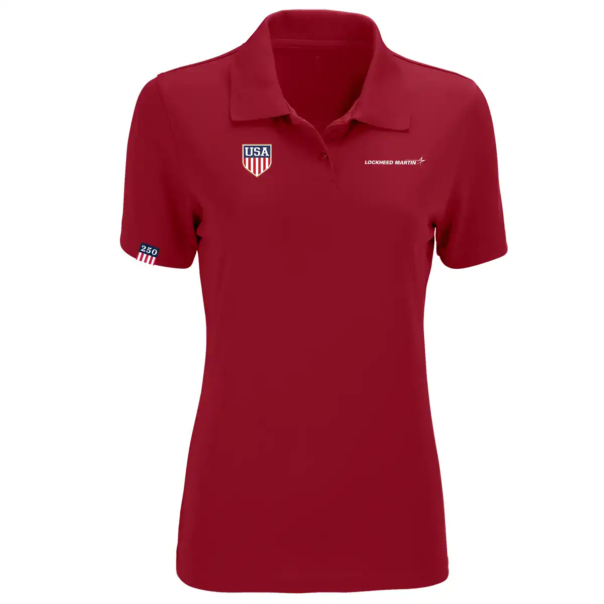Women’s Vansport Omega Solid Mesh Tech Polo – America 250 - thumbnail 6