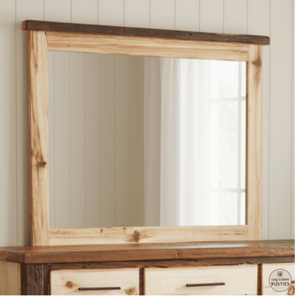 Barnwood & Aspen Dresser Mirror – Durango Collection