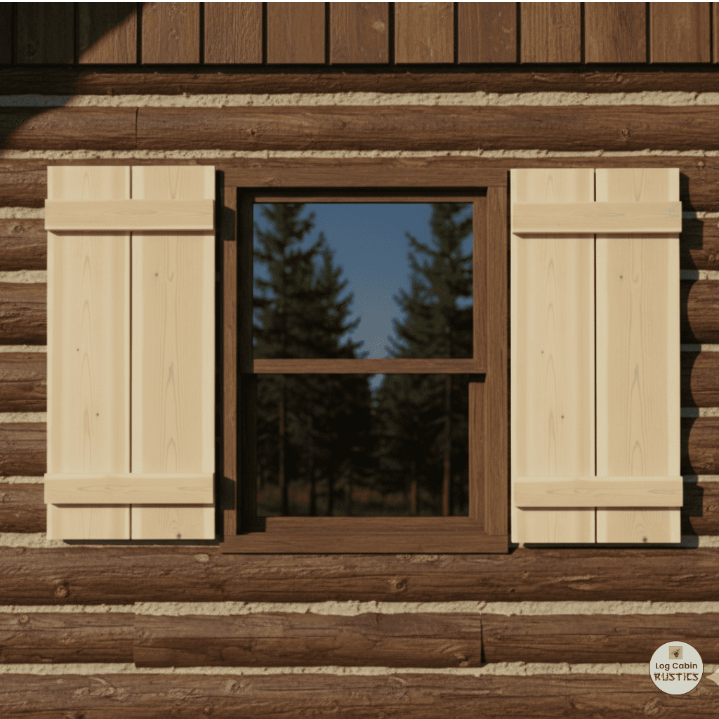 Rustic Cedar Window Shutters - thumbnail 2