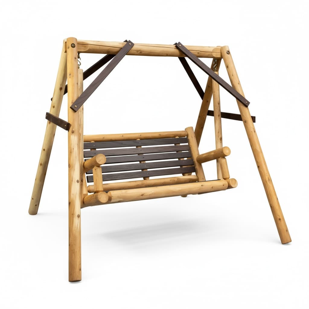 ThermaFusion Cedar Log Yard Swing (4 Ft / 5 Ft)