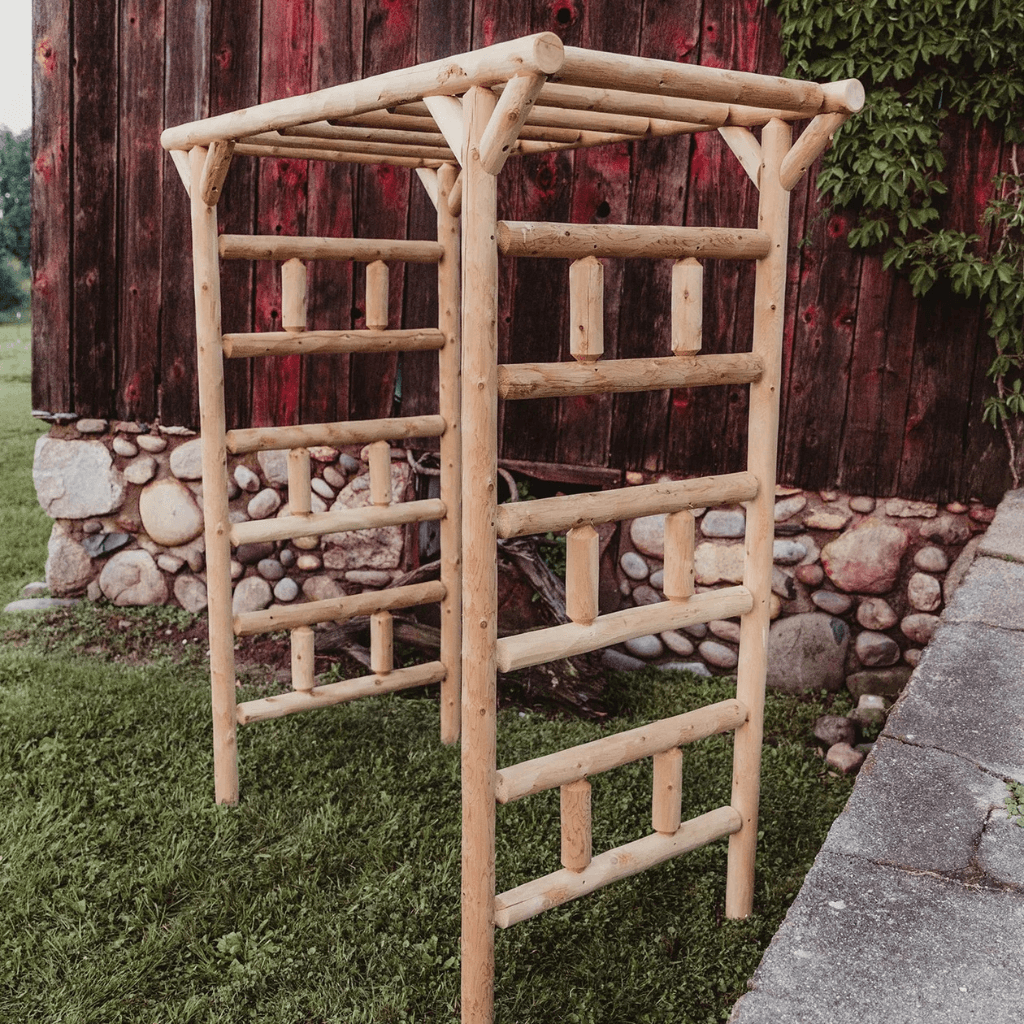 Rustic Cedar Log Arbor