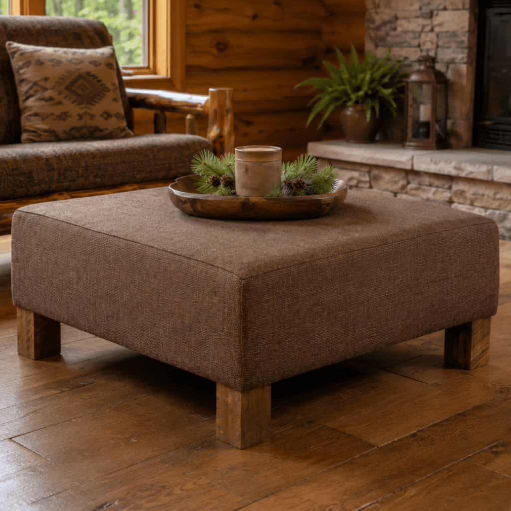 Fireside Lodge Rustic Upholstered Coffee Table - thumbnail 3