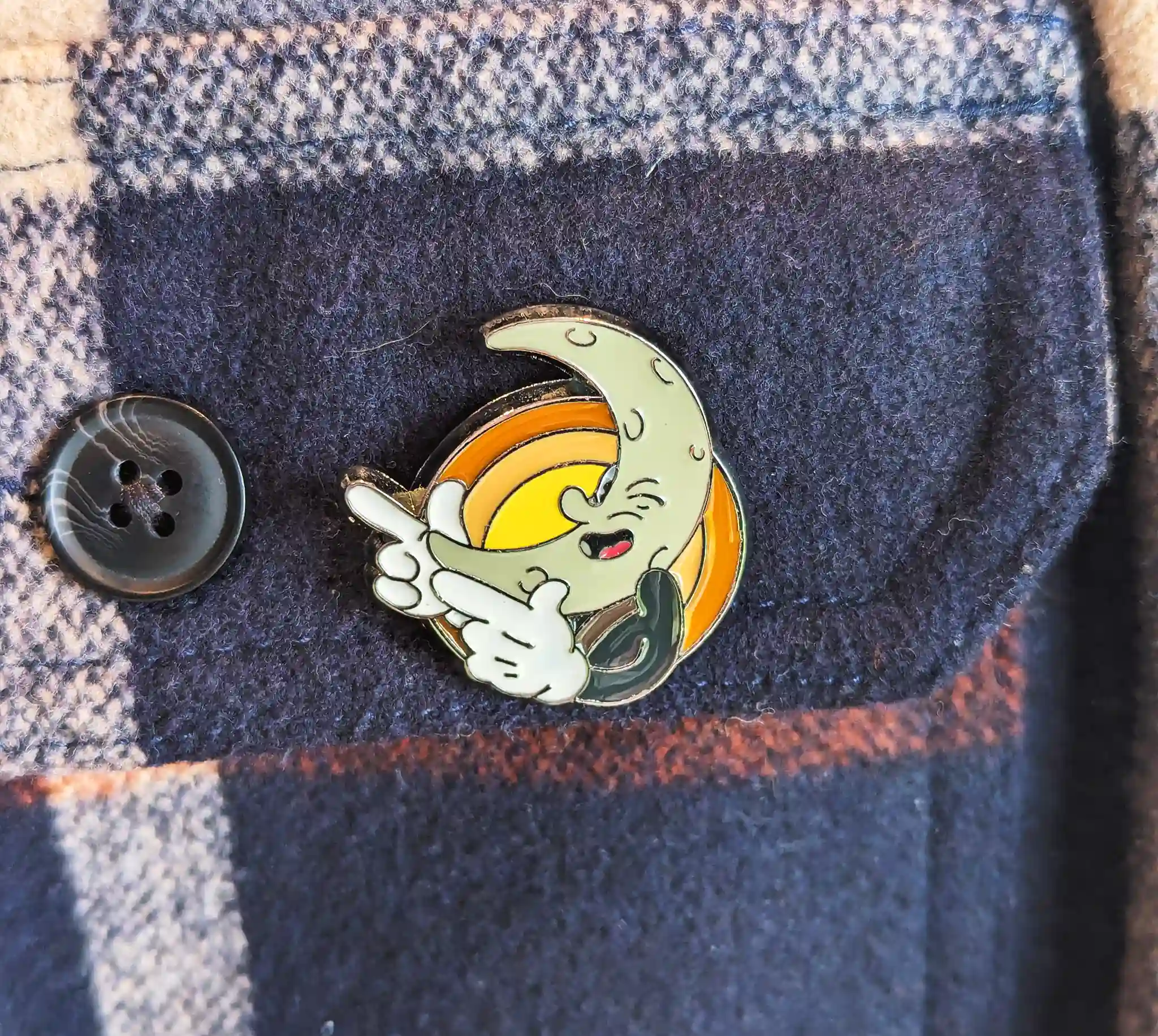 [Moonlight Maps] Moon Boy Enamel Pin - thumbnail 5