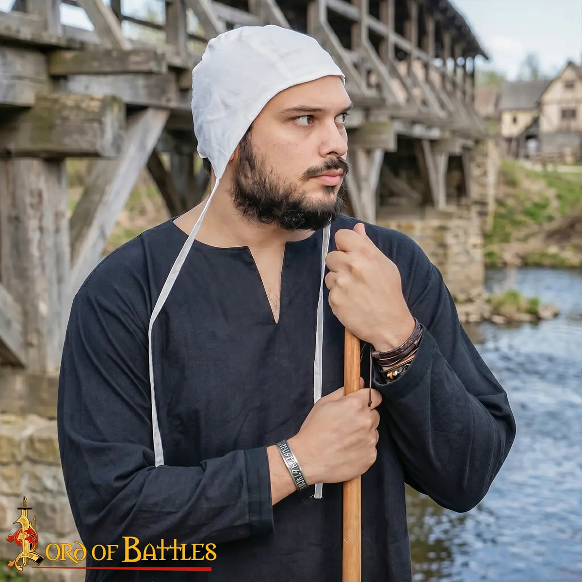 Cotton Medieval Peasant Cap - thumbnail 6