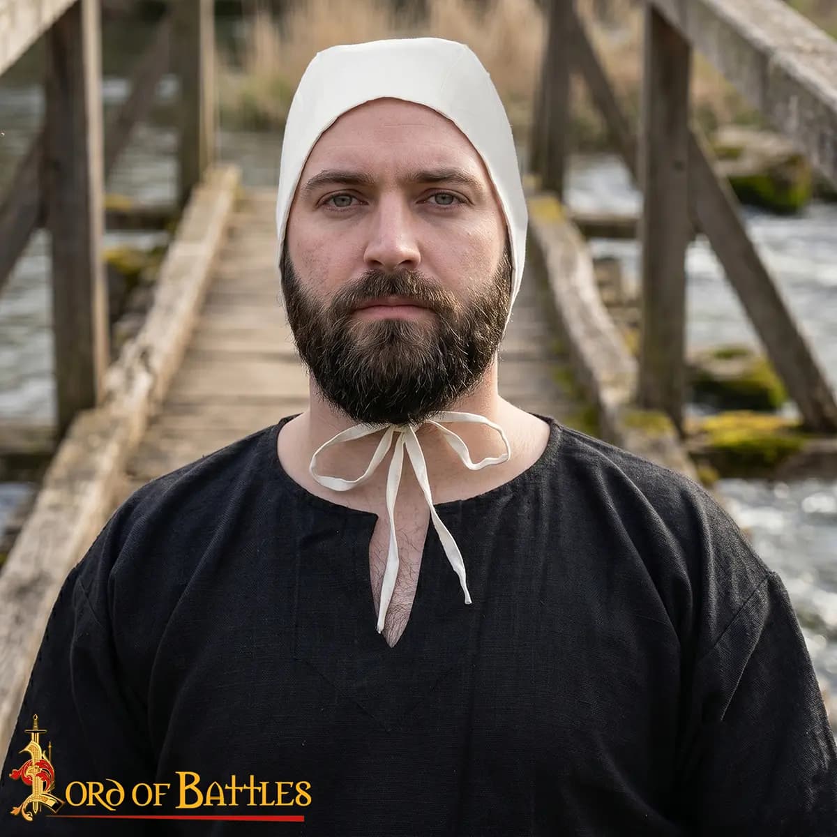Cotton Medieval Peasant Cap - thumbnail 2