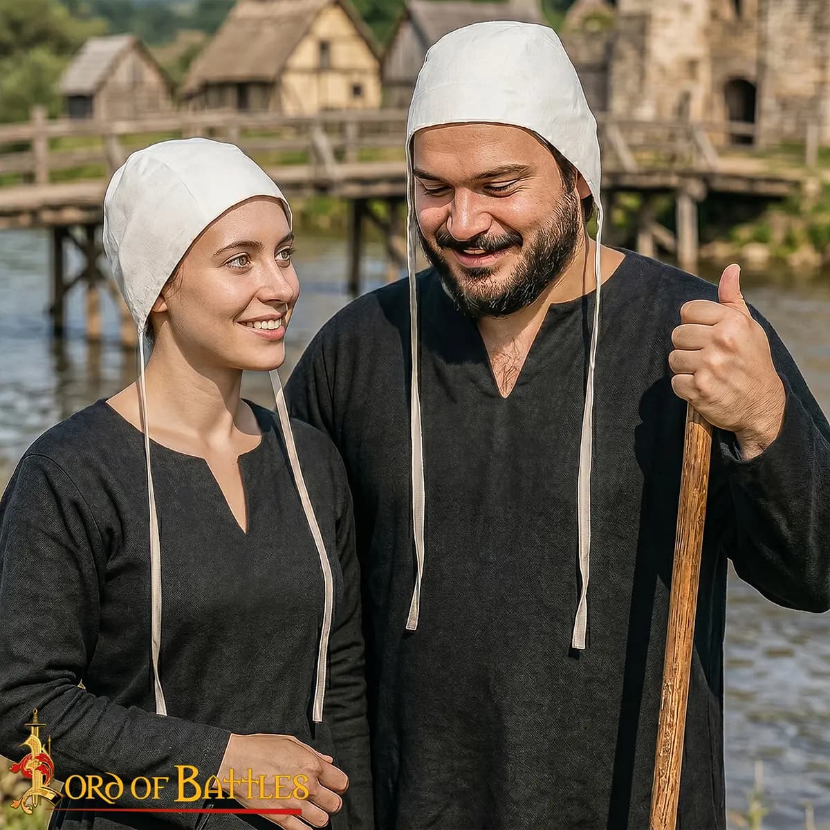 Cotton Medieval Peasant Cap - thumbnail 8