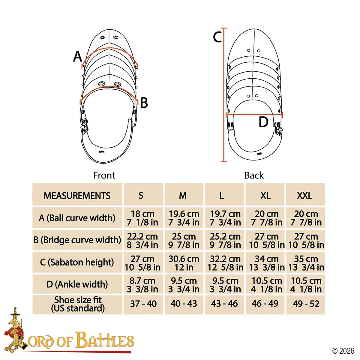 Medieval Sabatons Heat Treated Stainless Steel - thumbnail 3