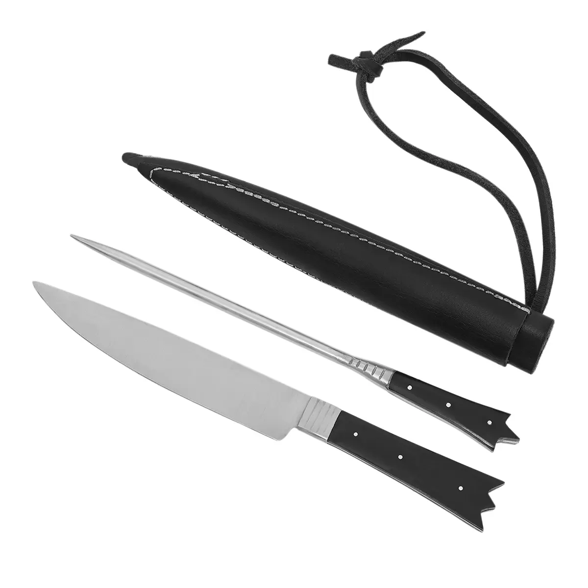 Primitive Medieval Cutlery Set with Horn Handle - thumbnail 5