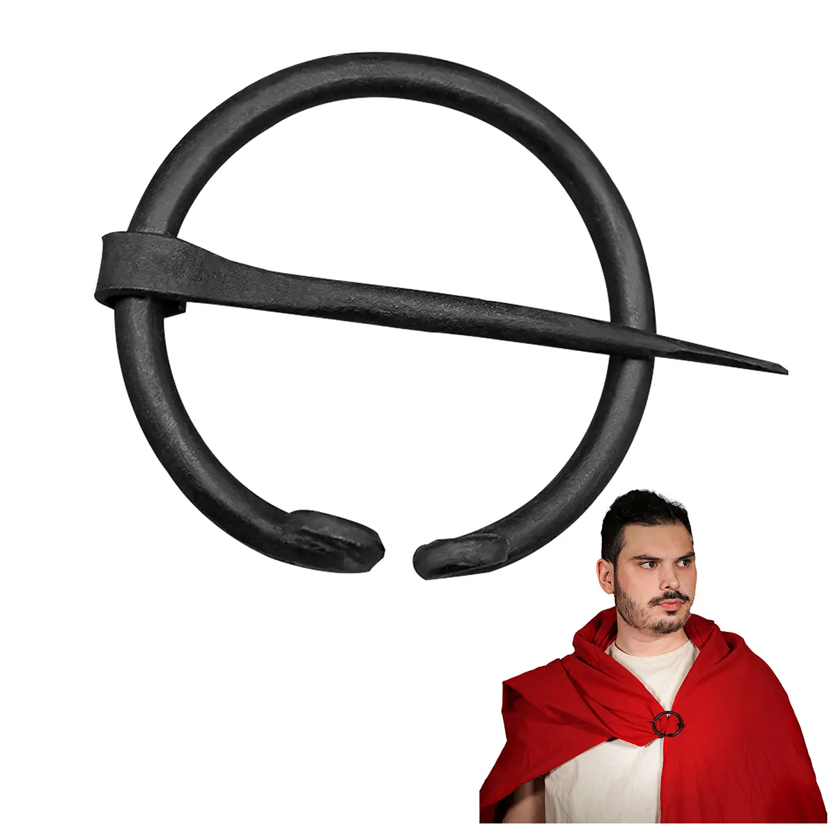 Iron Flat End Viking Brooch
