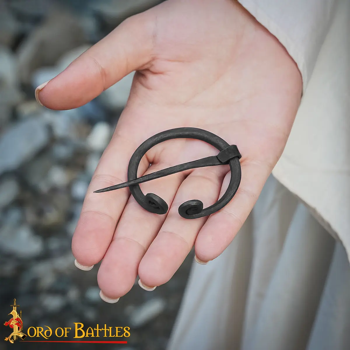 Iron Flat End Viking Brooch - thumbnail 6