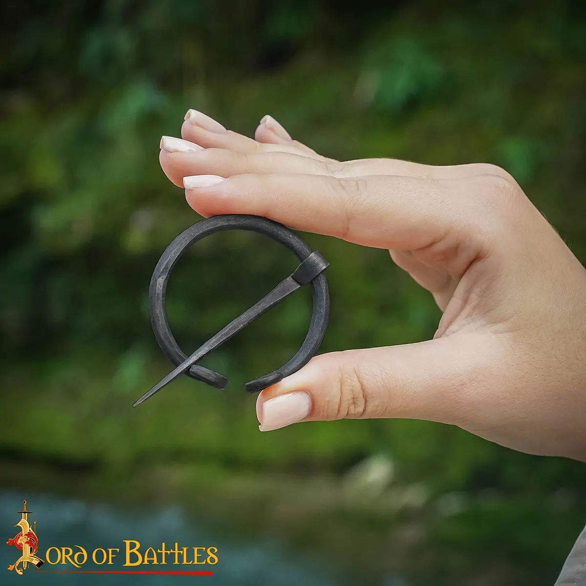 Iron Flat End Viking Brooch - thumbnail 5