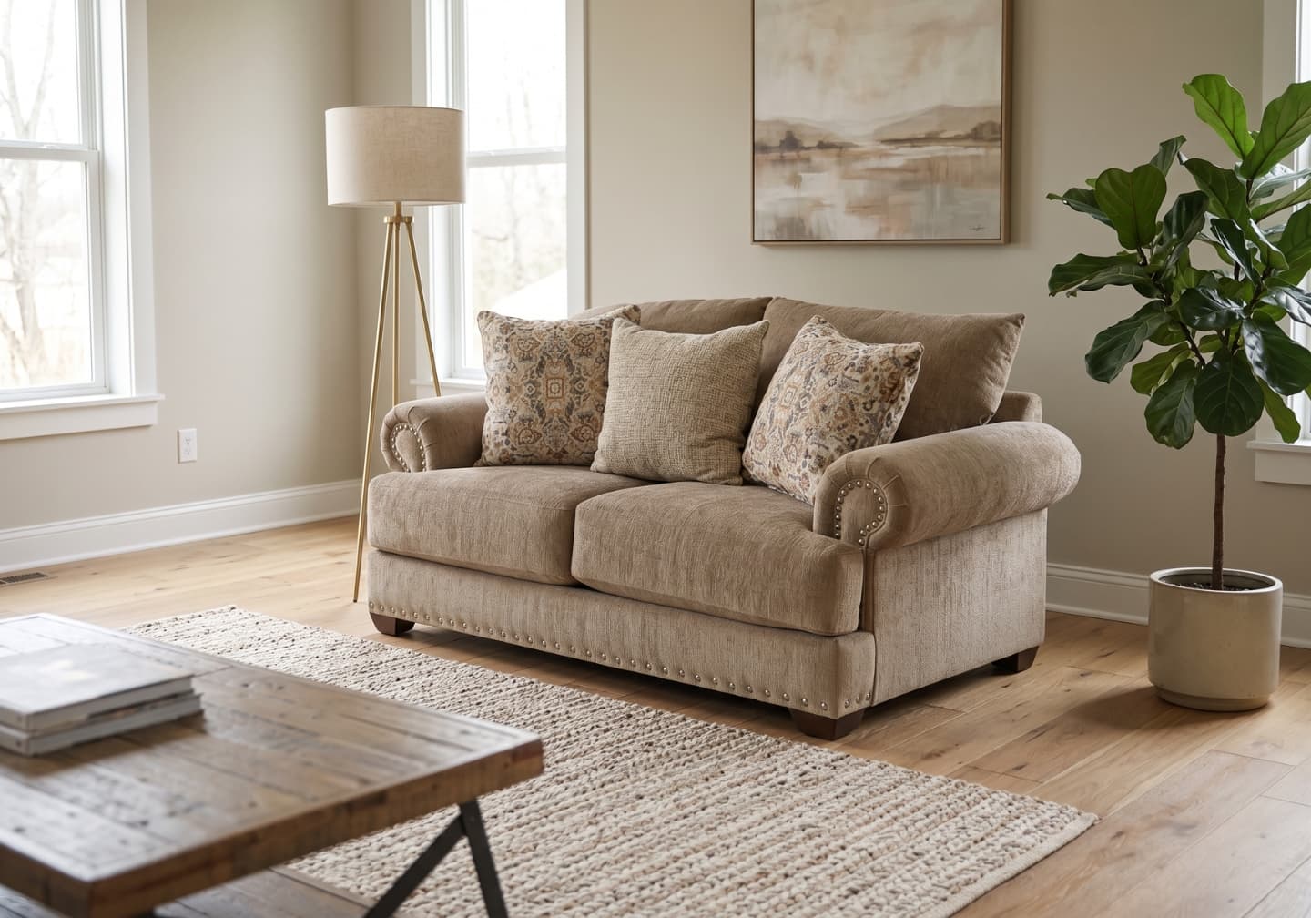 Monarch Sand Loveseat - thumbnail 2