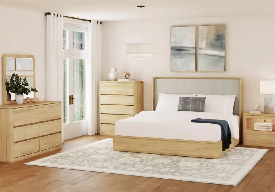 Rosalie Natural King 4-Piece Set