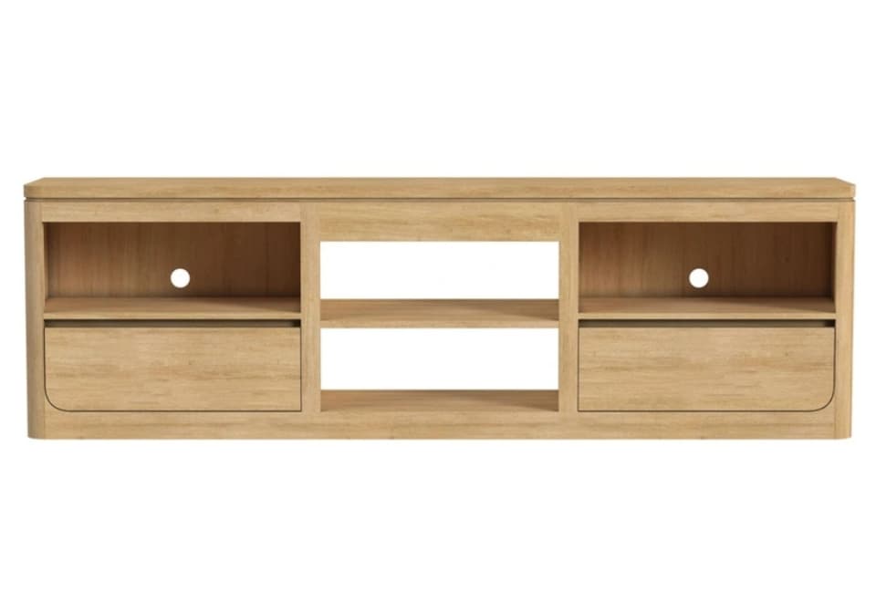 Rosalie Natural 82 Inch TV Console - thumbnail 2