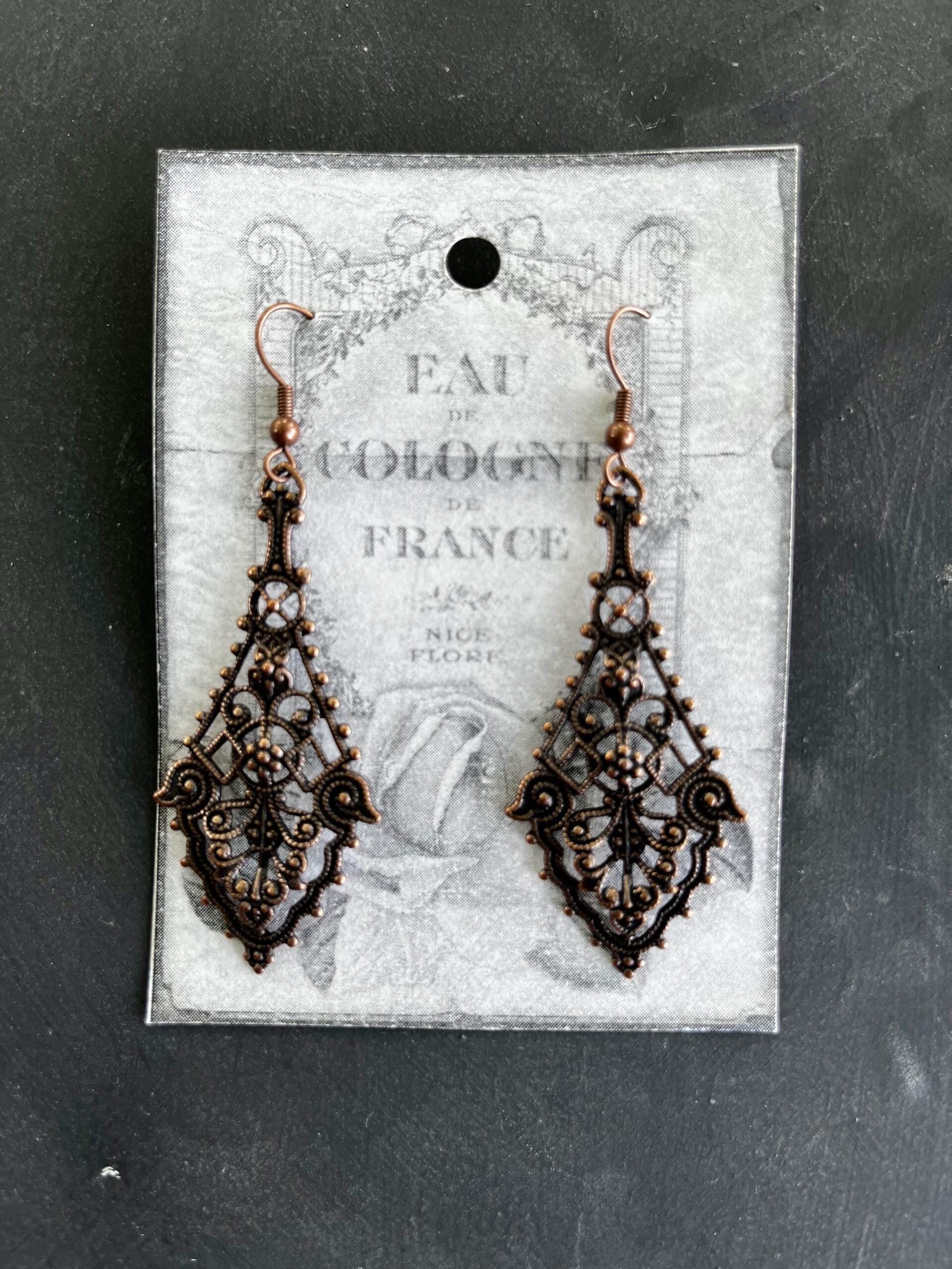 Intricate Copper Drops