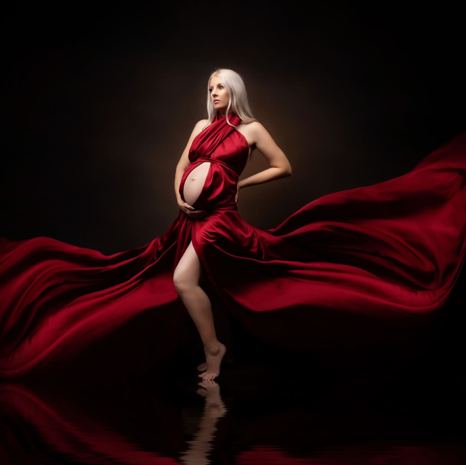 Malin Satin Wraps + Belt