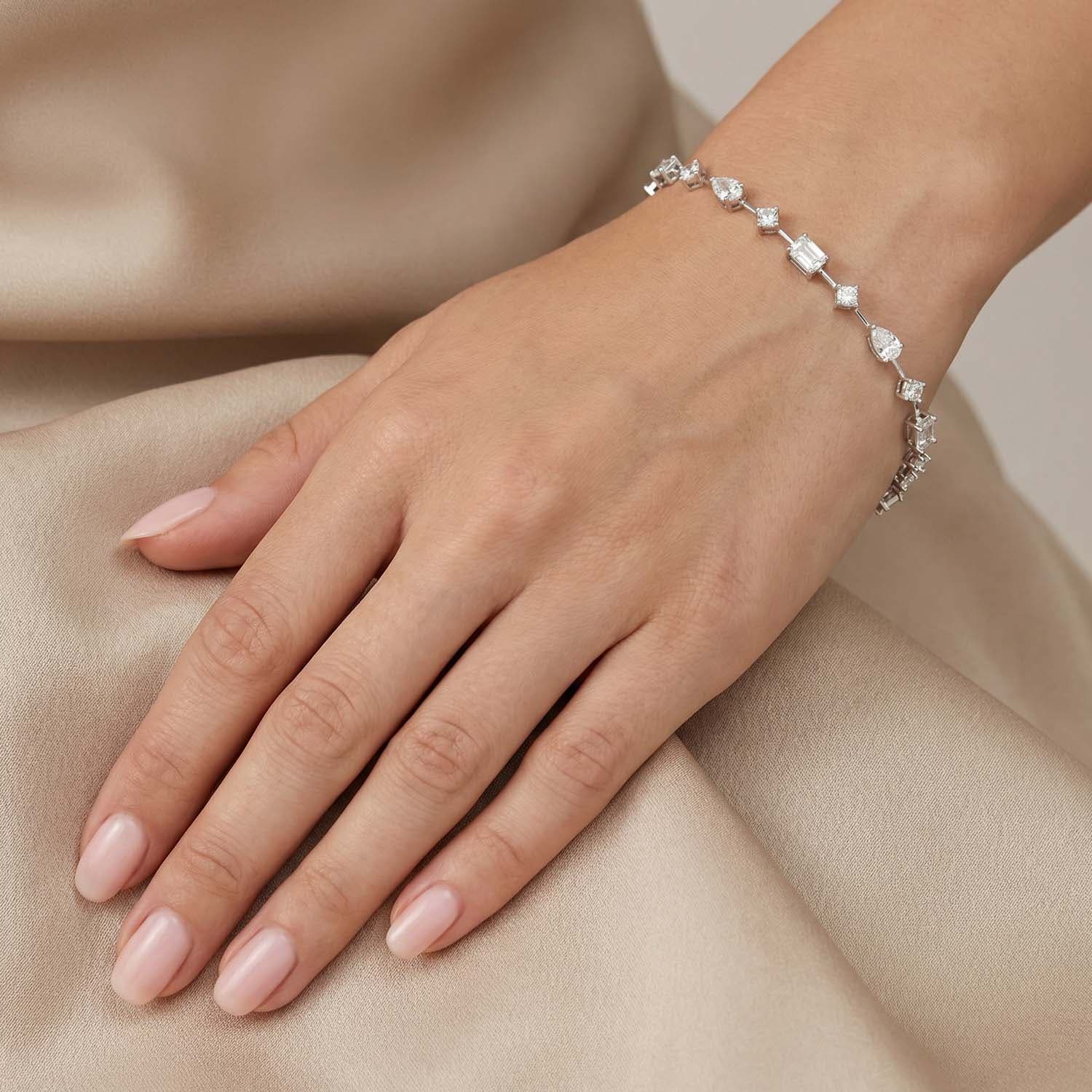 Lab Diamond Bracelet<br>Style #: DV-JS24735 - thumbnail 3
