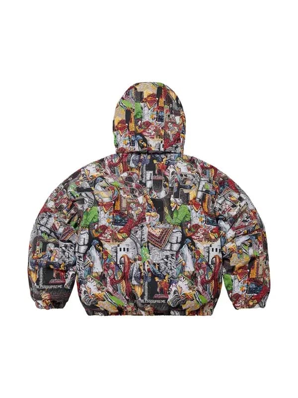 Supreme Bless Tapestry Puffer Jacket - thumbnail 2